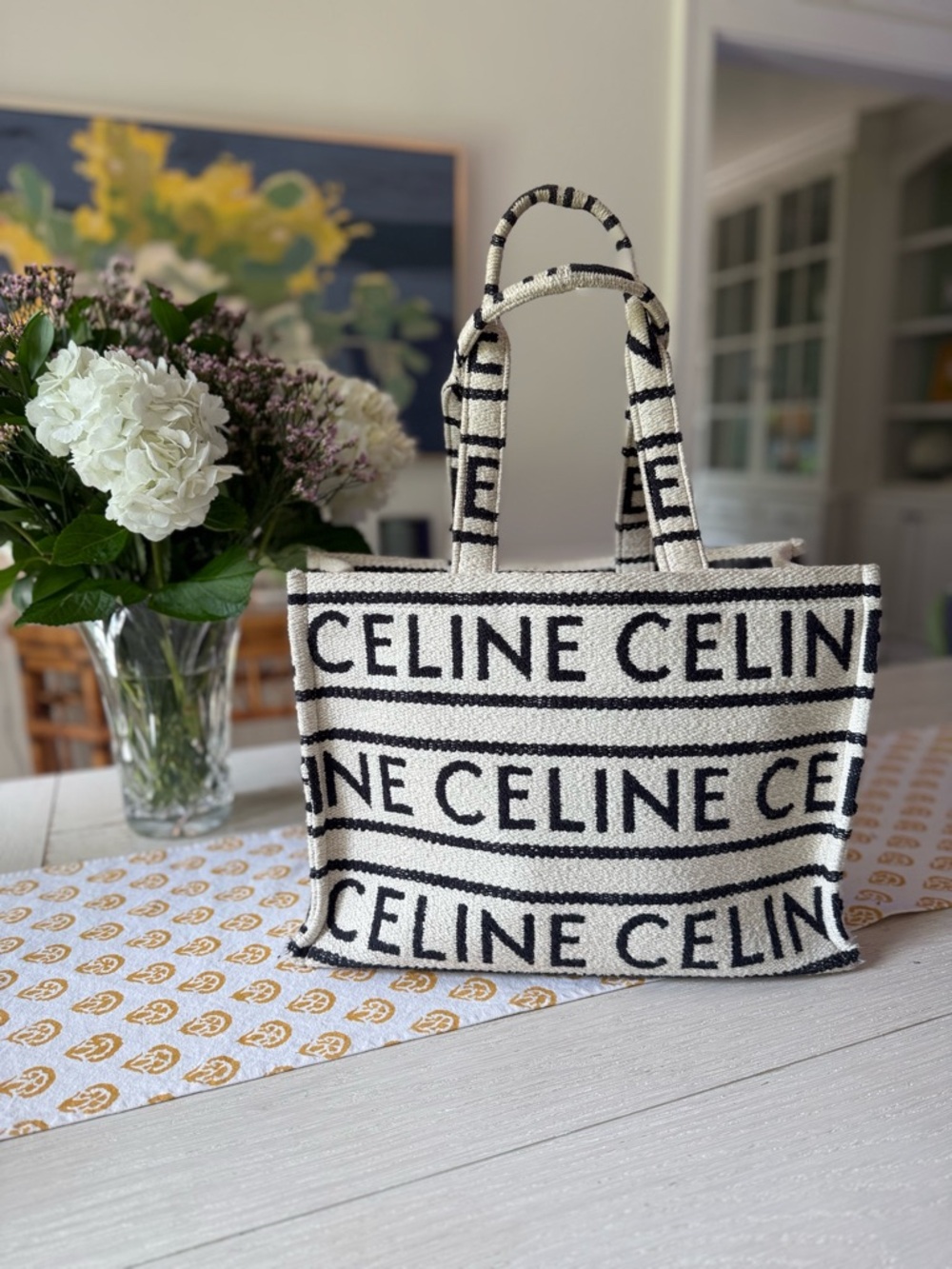 Celine Thais Logo Tote - Large